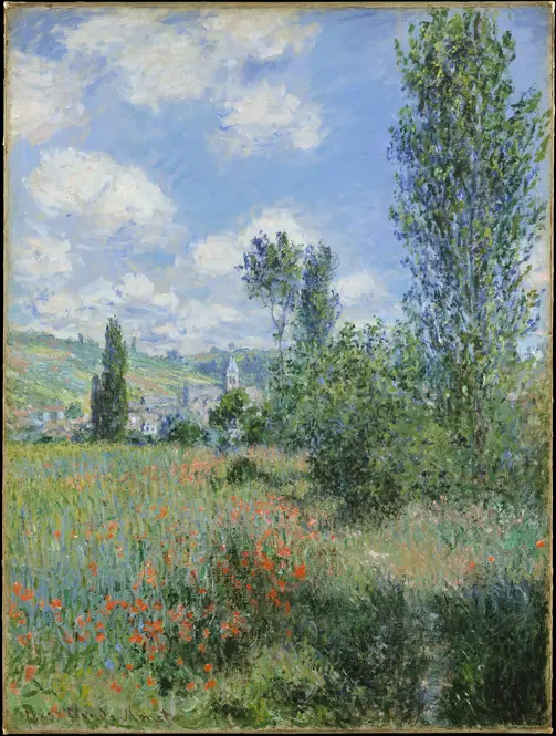 View of Vétheuil (1880) by Claude Monet
